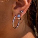 Sable Hoops Silver