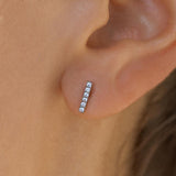 Boca Bar Studs Silver