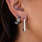 Sable Hoops Silver