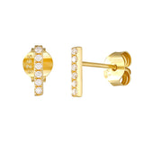 Boca Bar Studs Gold