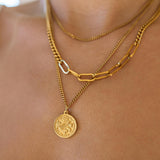 3 Little Birds Necklace Gold