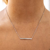 Harmony Bar Necklace Silver