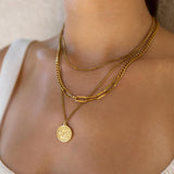 3 Little Birds Necklace Gold