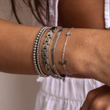 Seaside Stretch Bracelet Silver