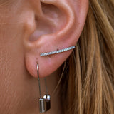 Boca Ear Climbers Silver