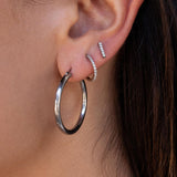 Staple Hoops Silver