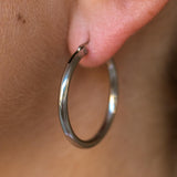 Staple Hoops Silver