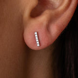 Boca Bar Studs Silver