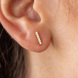 Boca Bar Studs Gold