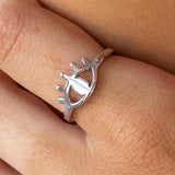 Evil Eye Ring Silver