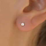 Pearl Diver Studs Silver