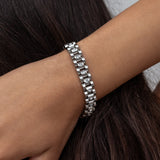 Lineage Bracelet Silver/Cubic Zirconia