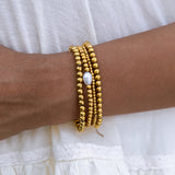 Seaside Stretch Bracelet Gold