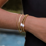 Seaside Pearl Stretch Bracelet