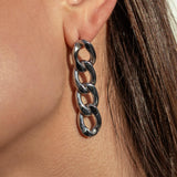 Havana Earrings Silver