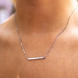 Harmony Bar Necklace Silver