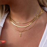 Cross Necklace Gold