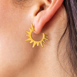 Sunset Dancer Hoops Gold