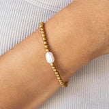 Seaside Pearl Stretch Bracelet