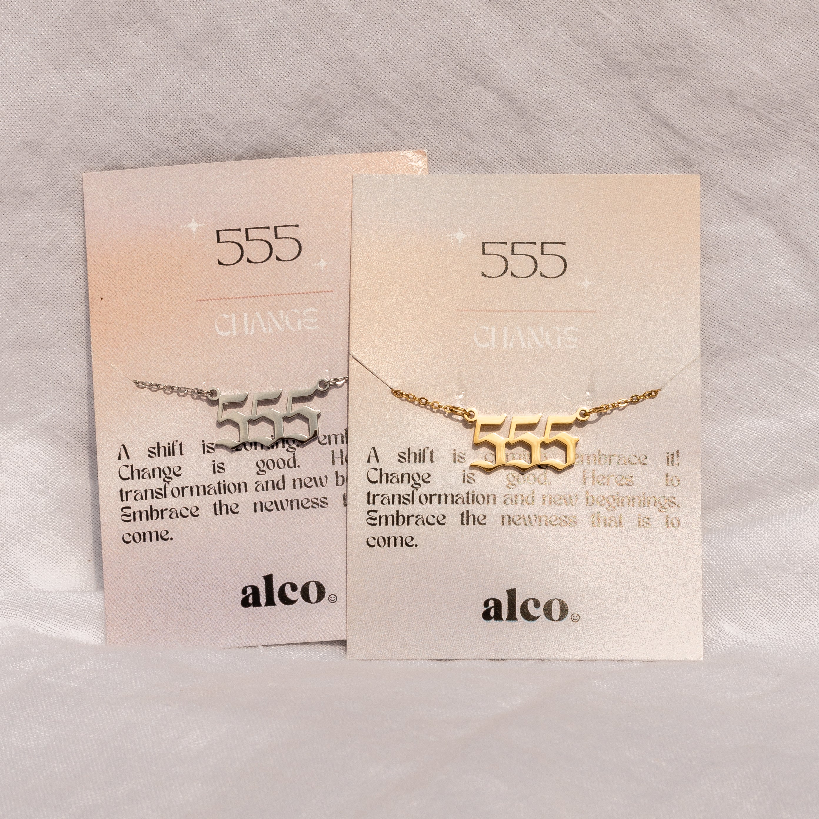 Angel Number Necklace Gold