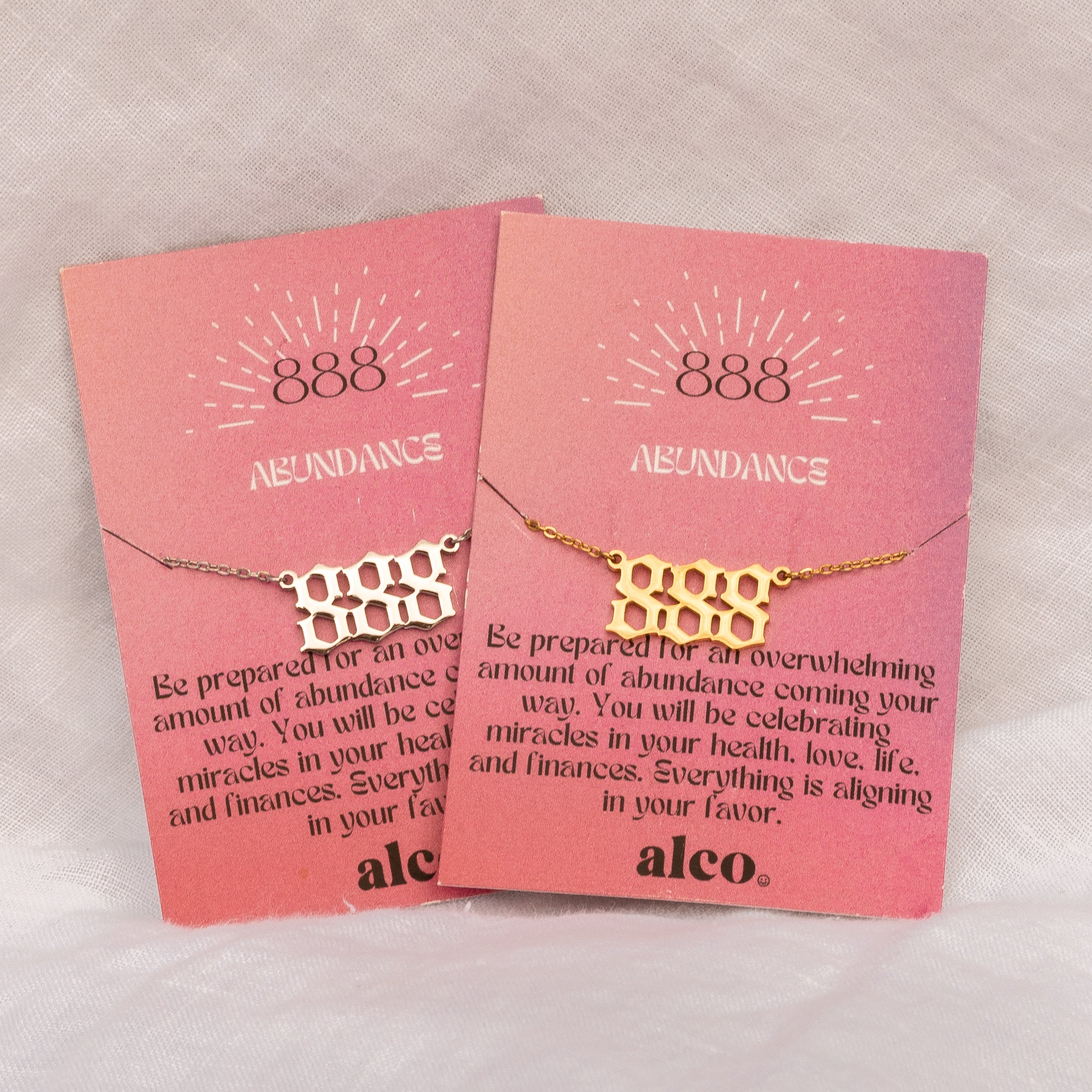 Angel Number Necklace Gold